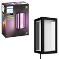 Signify Hue Matte Black Dusk to Dawn LED Wall Lantern 1745930V7